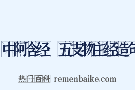 中阿含经·五支物主经造句是什么意思的图片